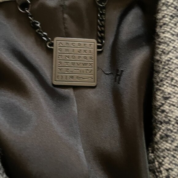 Shipley Halmos Barney's Wool Salt Pepper Blazer Fully Lined Designer Wool Tweed - Picture 9 of 13